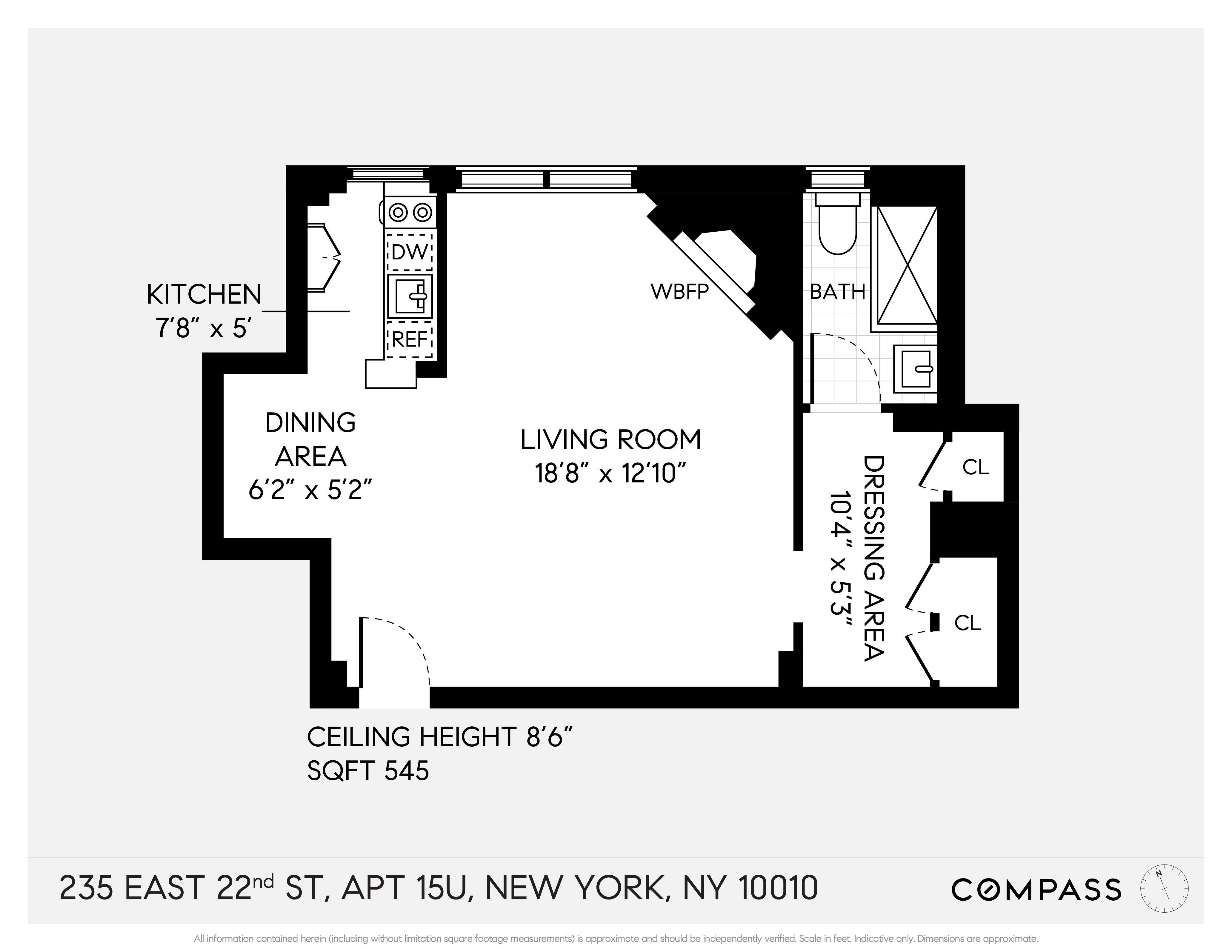 235 E 22nd Street, New York, NY 10010, 1 Room Rooms,1 BathroomBathrooms,Residential,For Sale,22nd,COMP-1605705135310870873