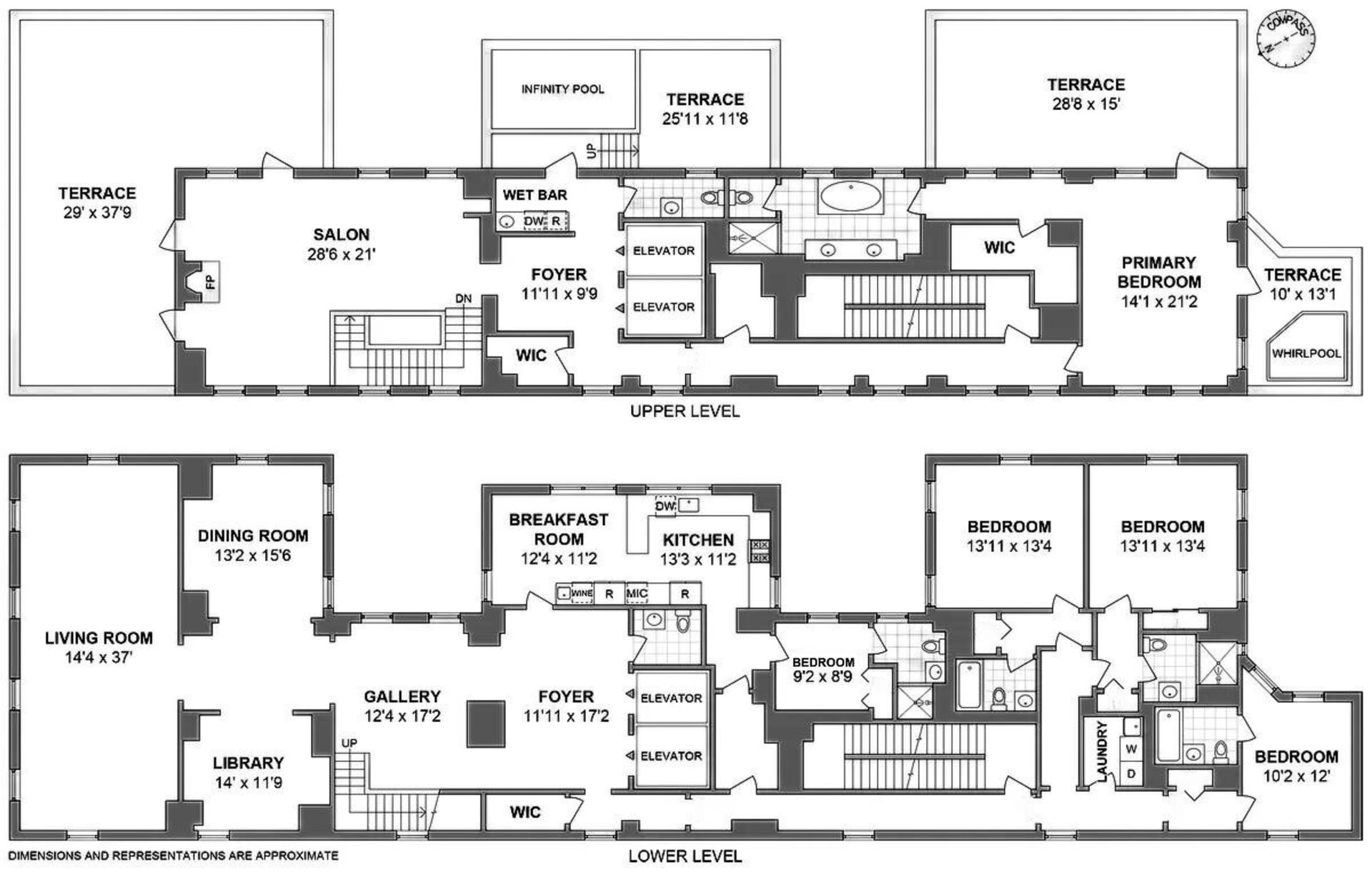 Floorplan for 18 Gramercy Park, PENTHOUSE