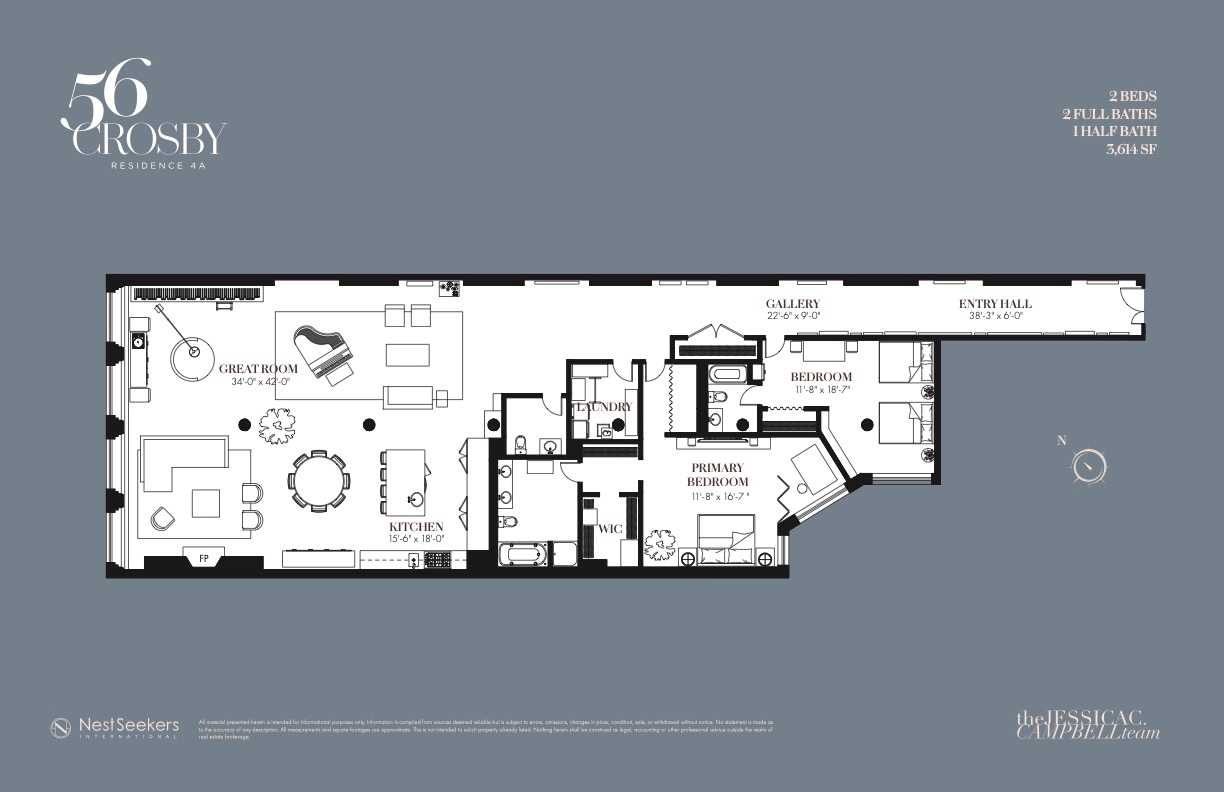 Floorplan for 56 Crosby Street, 4-A