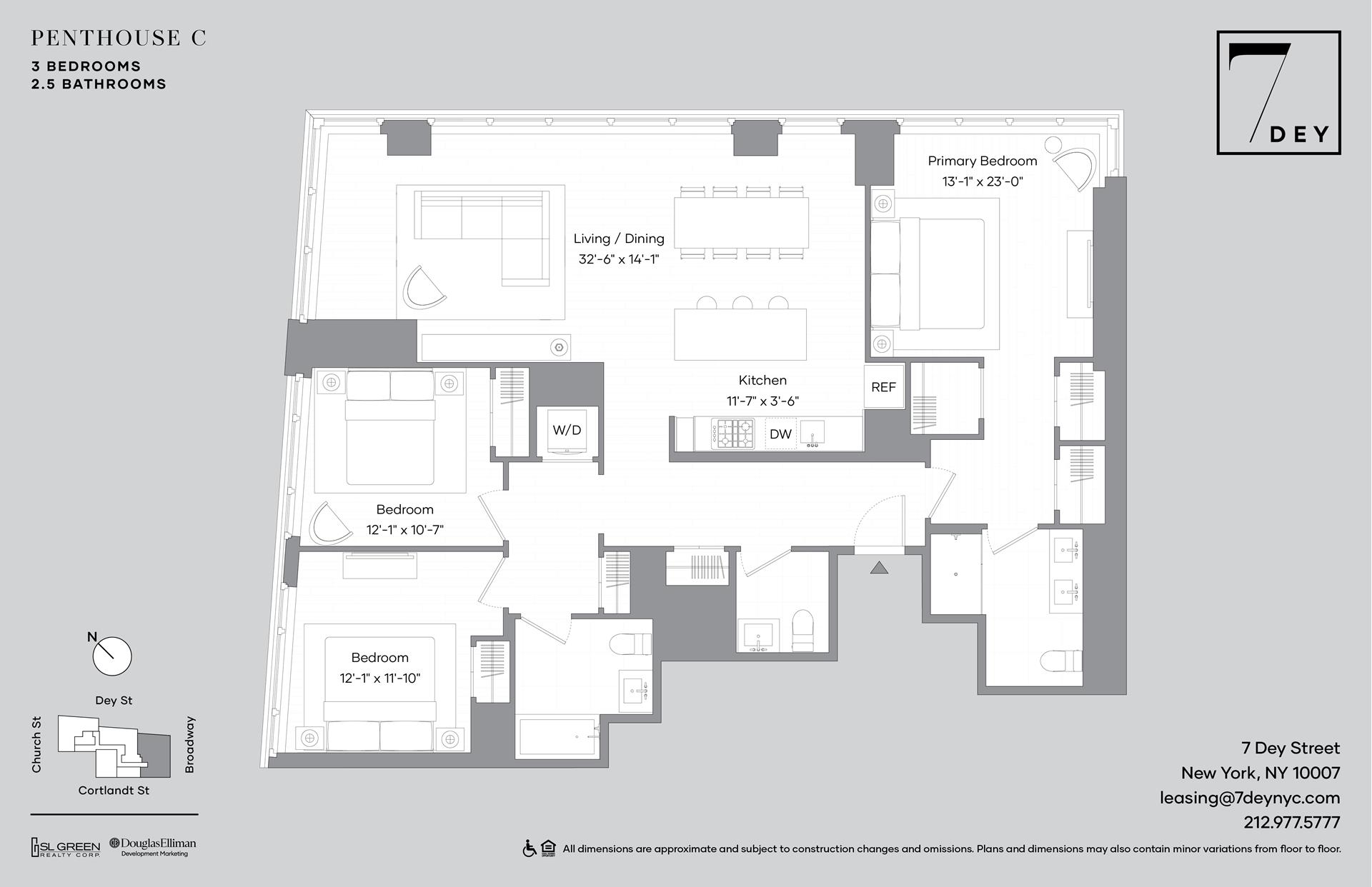 Floorplan for 7 Dey Street, PHC