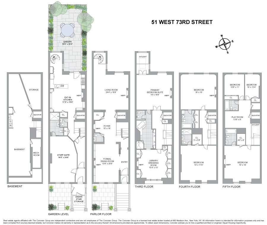 Floorplan for 51 West 73rd Street
