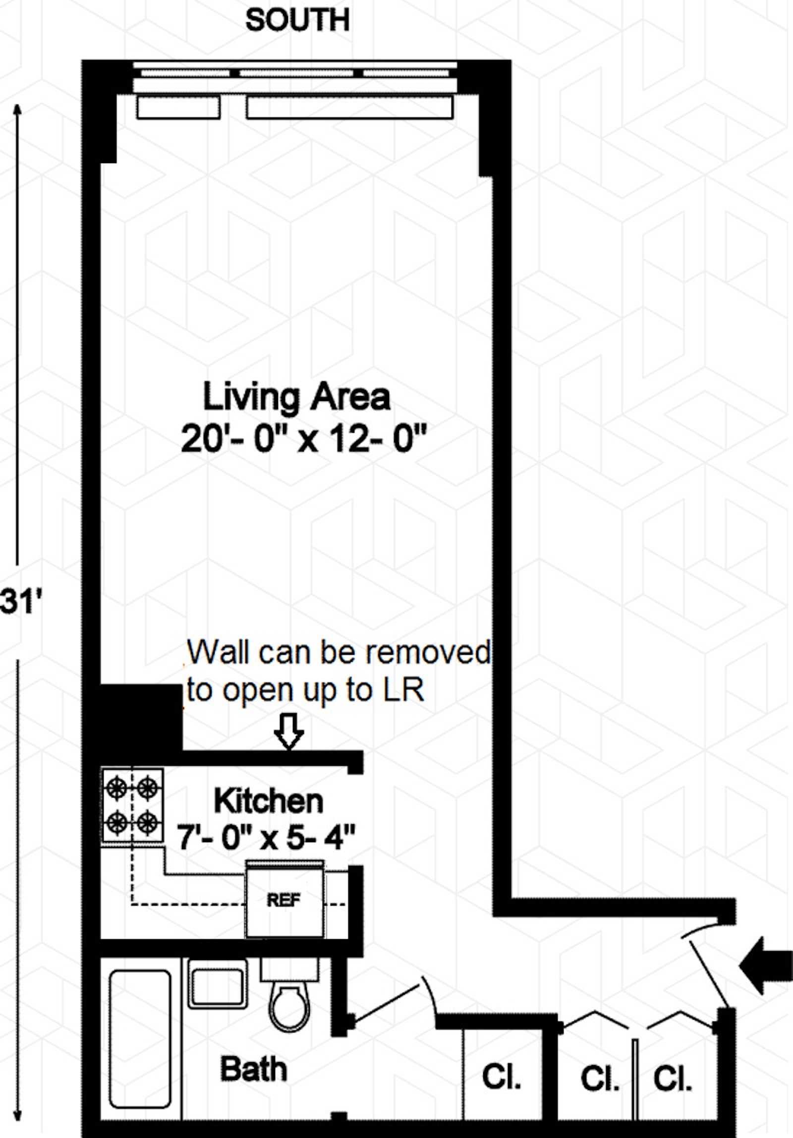 430 W 34TH Street, New York, NY 10001, 2 Rooms Rooms,1 BathroomBathrooms,Residential,For Sale,CONVENTION OVERLOOK,34TH,RPLU-63223083421