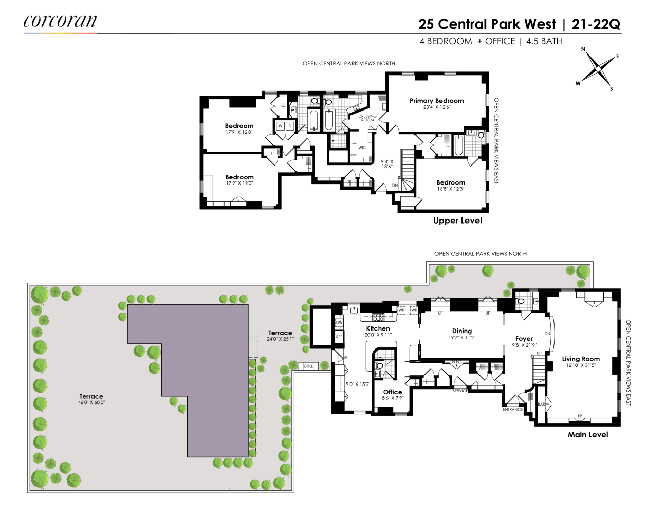 Floorplan for 25 Central Park, 21Q
