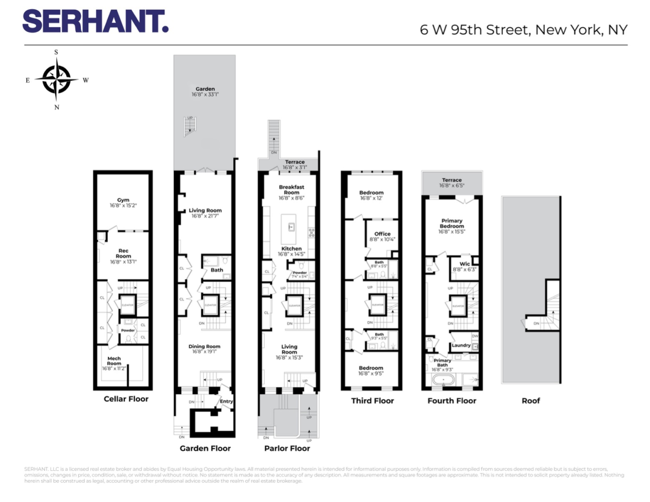 Floorplan for 6 West 95th Street