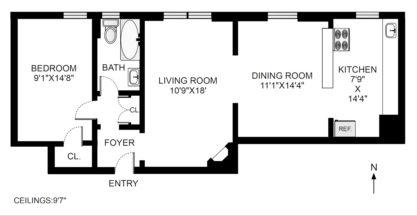 611 W 156TH Street, New York, NY 10032, 1 Bedroom Bedrooms, 4 Rooms Rooms,1 BathroomBathrooms,Residential,For Sale,156TH,RPLU-21923094746