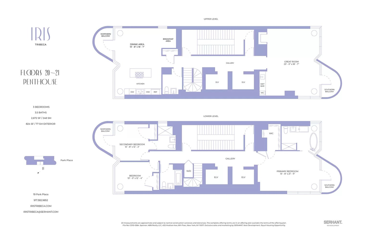 Floorplan for 19 Park Place, PH
