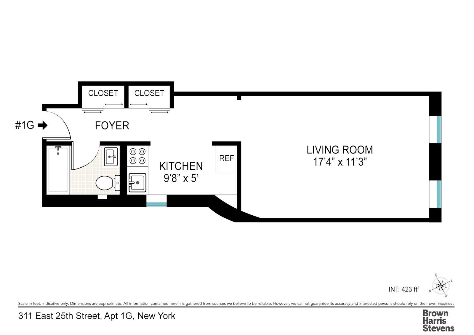 311 E 25TH Street, New York, NY 10010, 2 Rooms Rooms,1 BathroomBathrooms,Residential,For Sale,THE LIBERTY,25TH,RPLU-63223087763