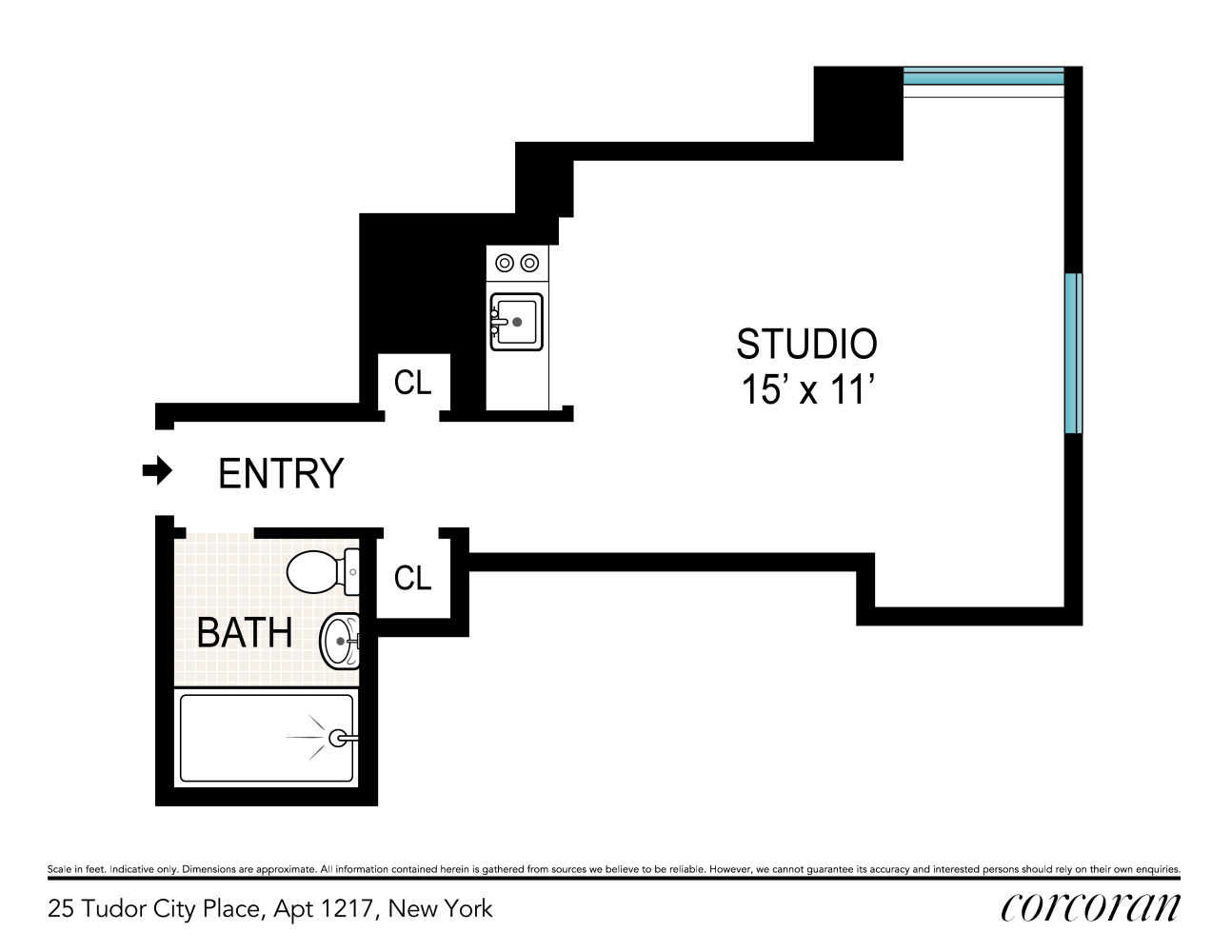 25 TUDOR CITY Place, New York, NY 10017, 2 Rooms Rooms,1 BathroomBathrooms,Residential,For Sale,TUDOR TOWER,TUDOR CITY,RPLU-33423076949