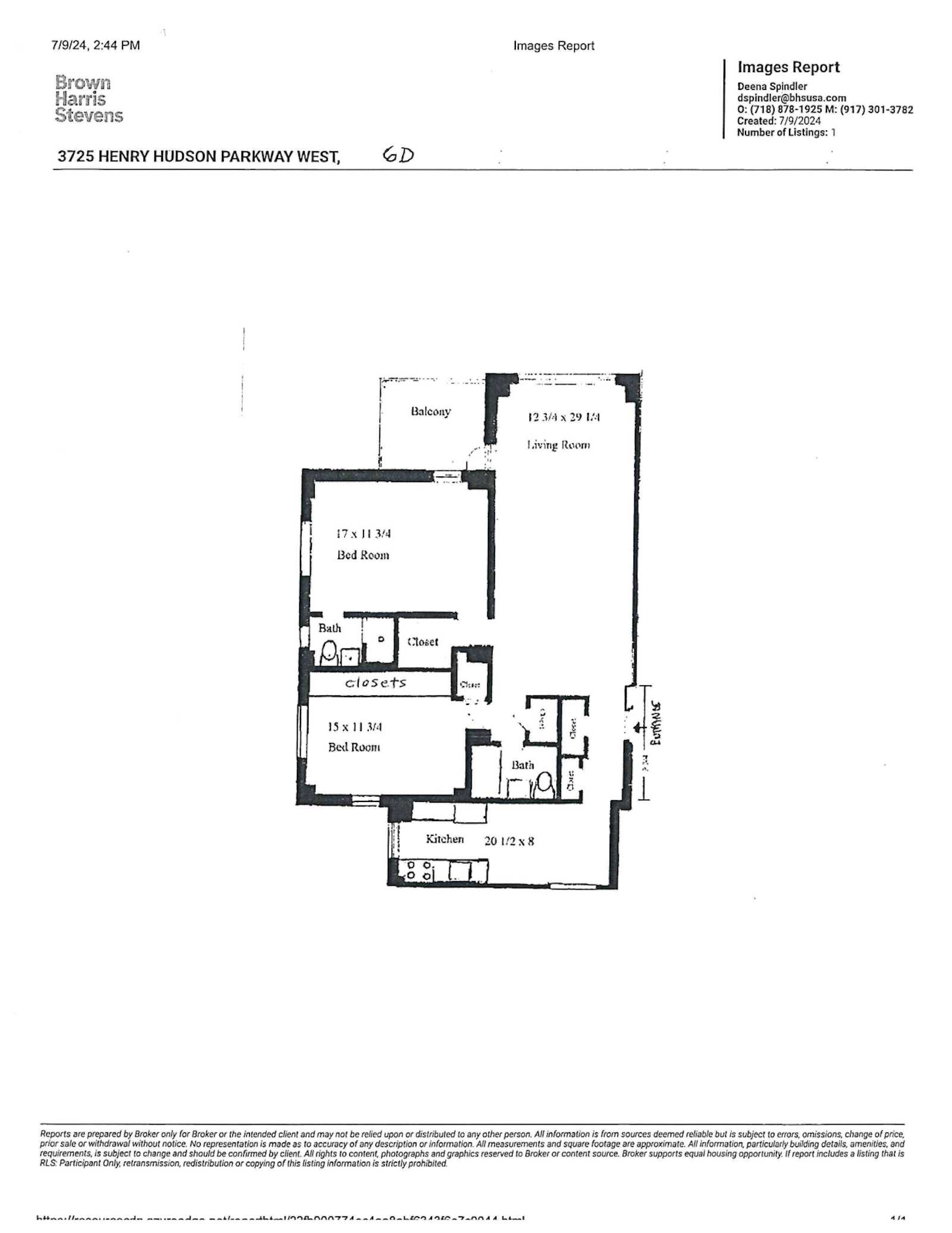 3725 HENRY HUDSON Parkway, New York, NY 10463, 2 Bedrooms Bedrooms, 4 Rooms Rooms,2 BathroomsBathrooms,Residential,For Sale,THE BLACKSTONE,HENRY HUDSON,RPLU-1086923094865