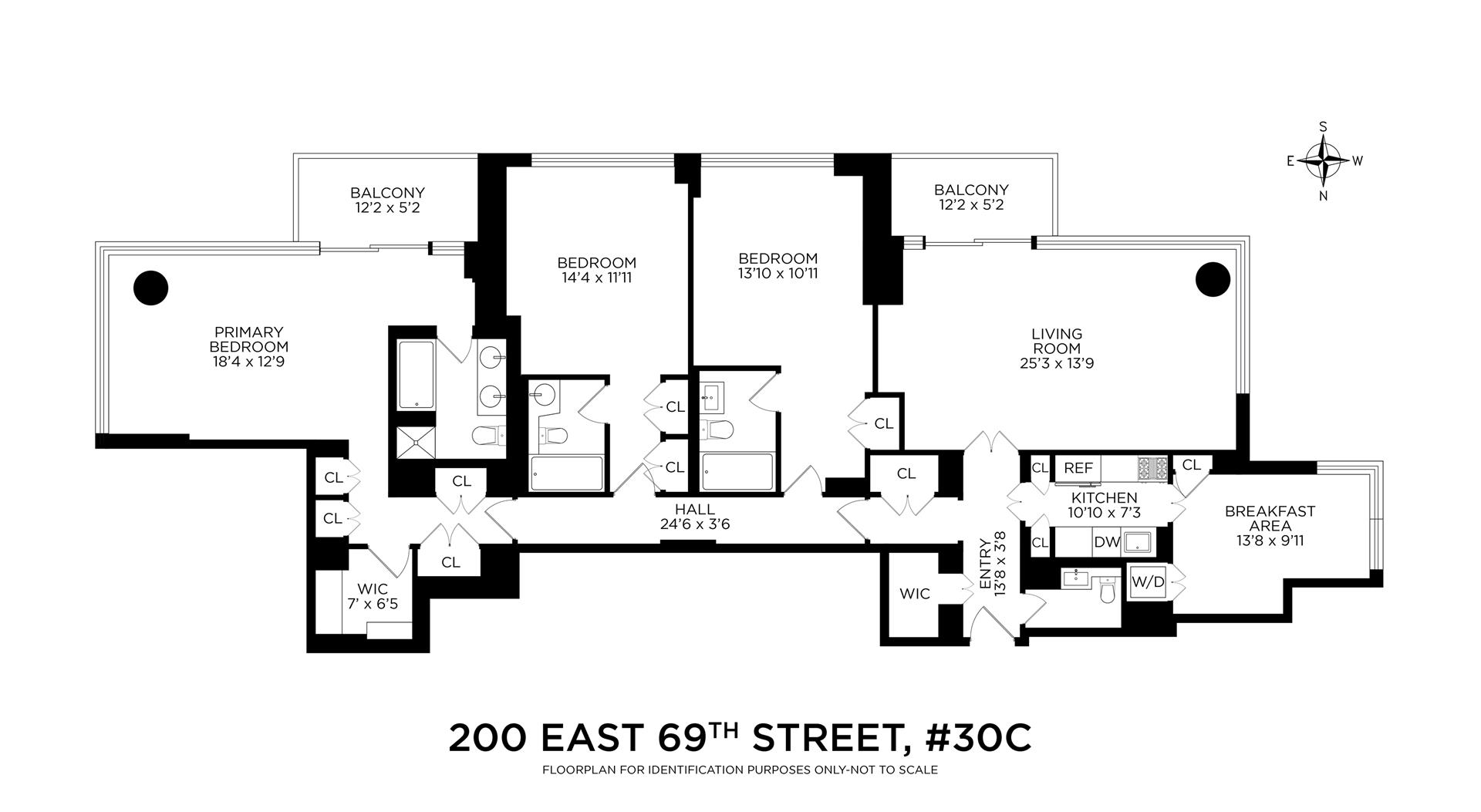 Floorplan for 200 East 69th Street, 30C