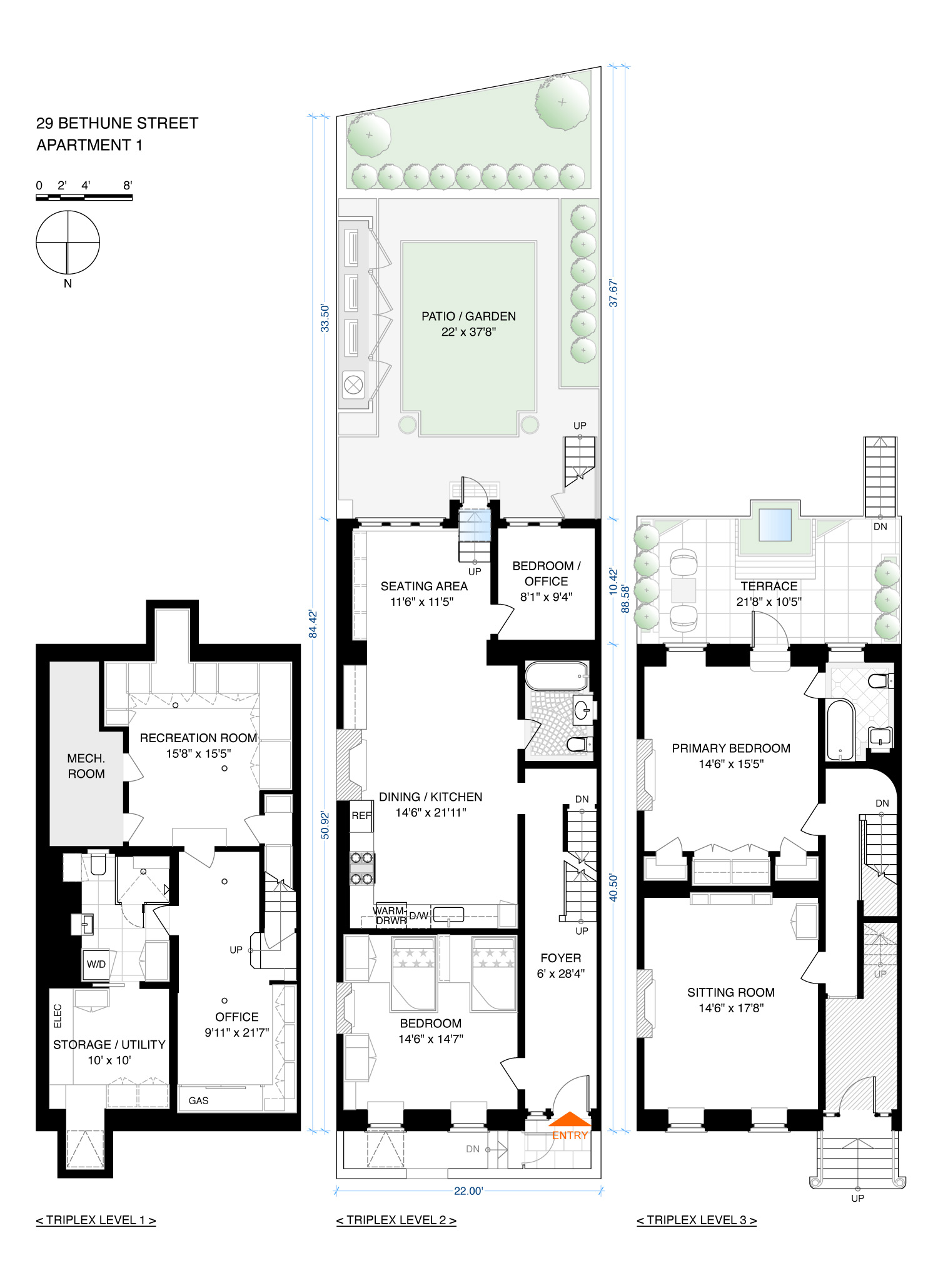 Floorplan for 29 Bethune Street, 1