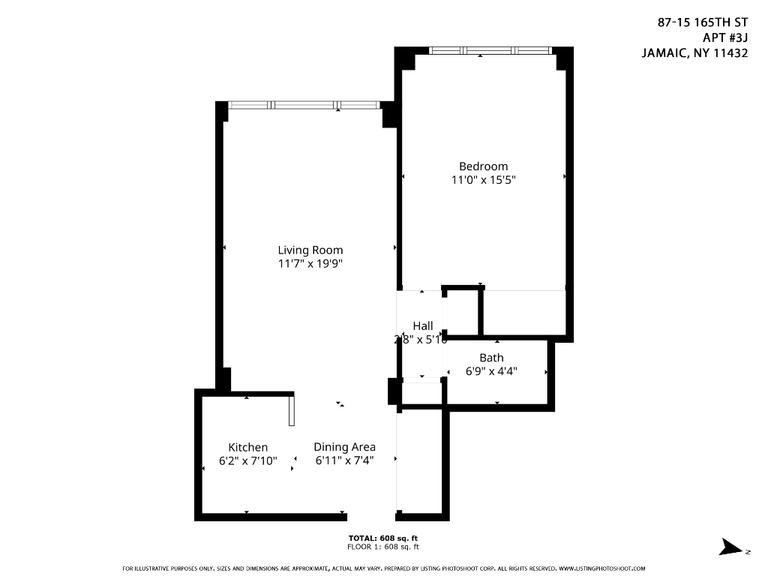 87-15 165th Street, New York, NY 11432, 1 Bedroom Bedrooms, 3 Rooms Rooms,1 BathroomBathrooms,Residential Lease,For Rent,165th,RLMX-101749