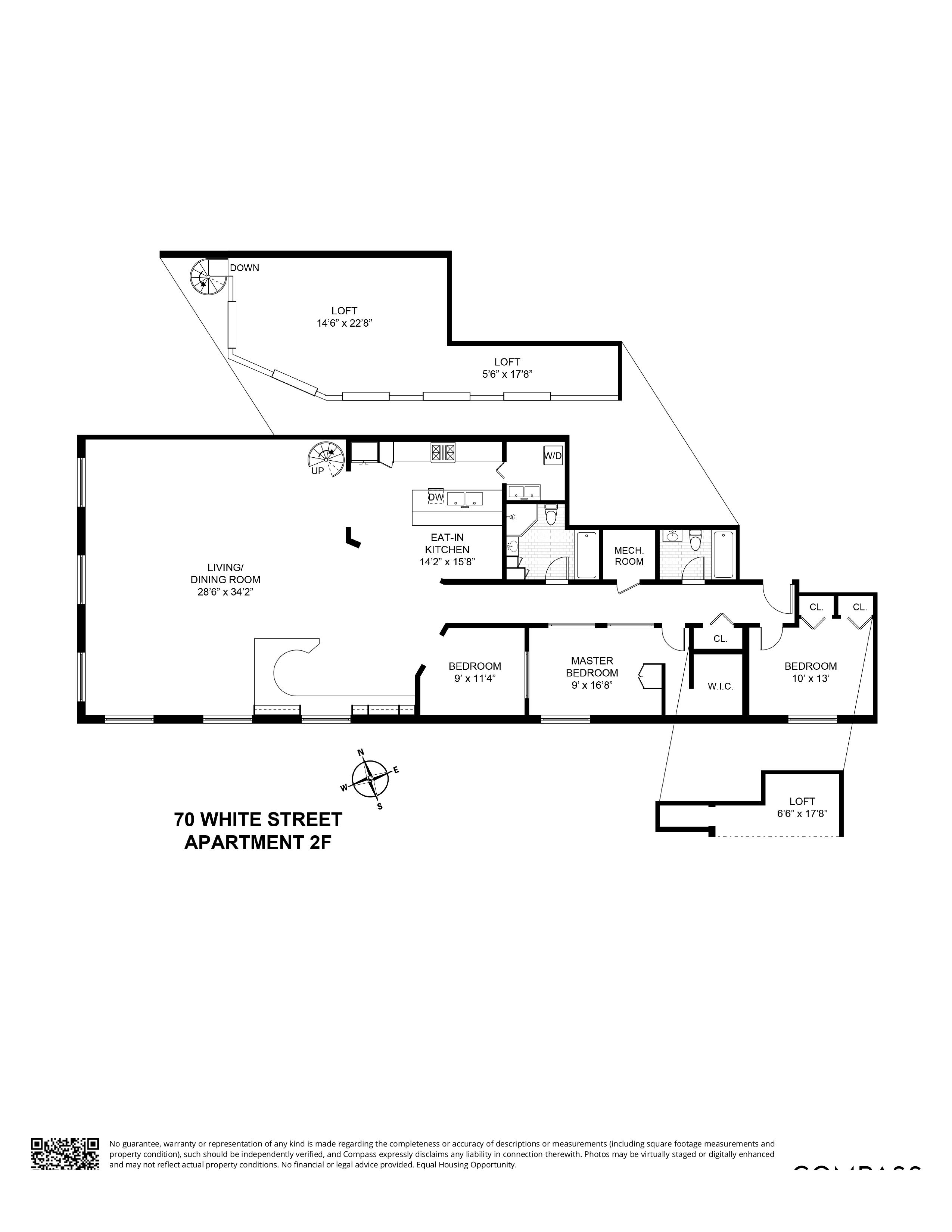 Floorplan for 70 White Street, 2F