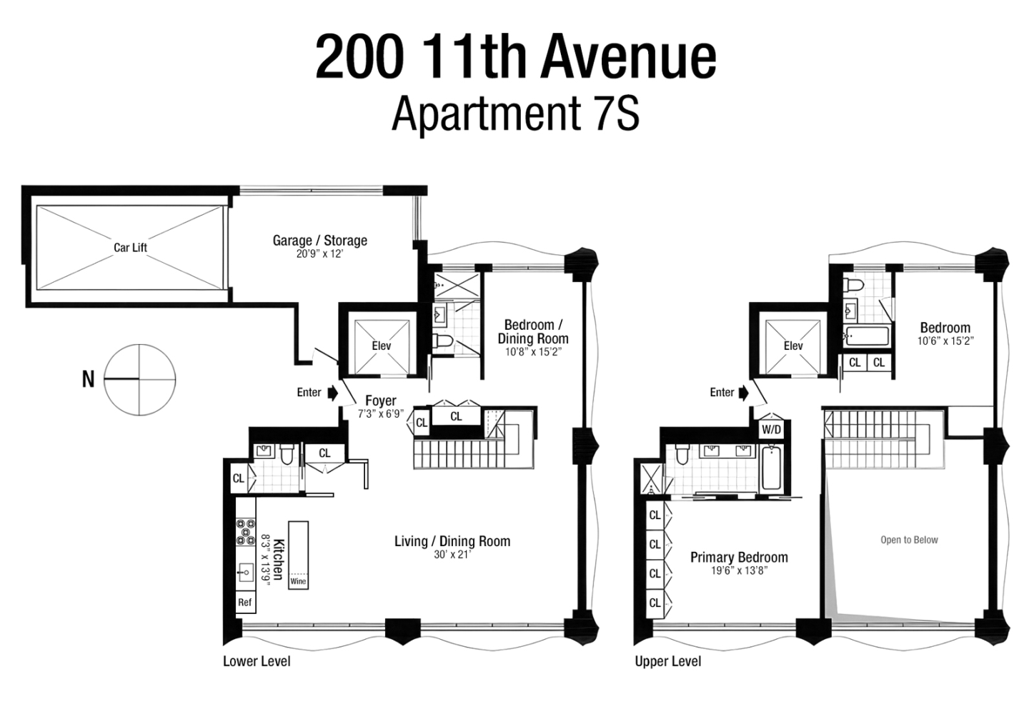 Floorplan for 200 11th Avenue, 7S