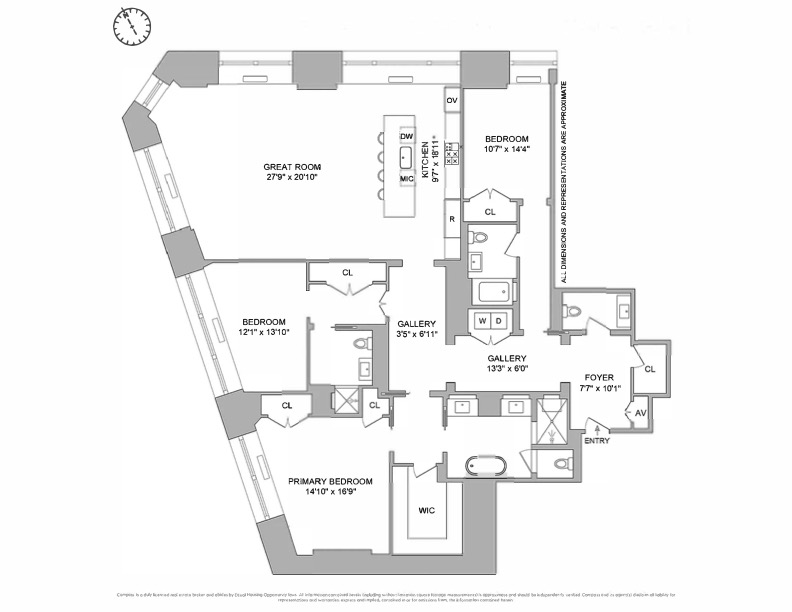 Floorplan for 212 5th Avenue, 11B