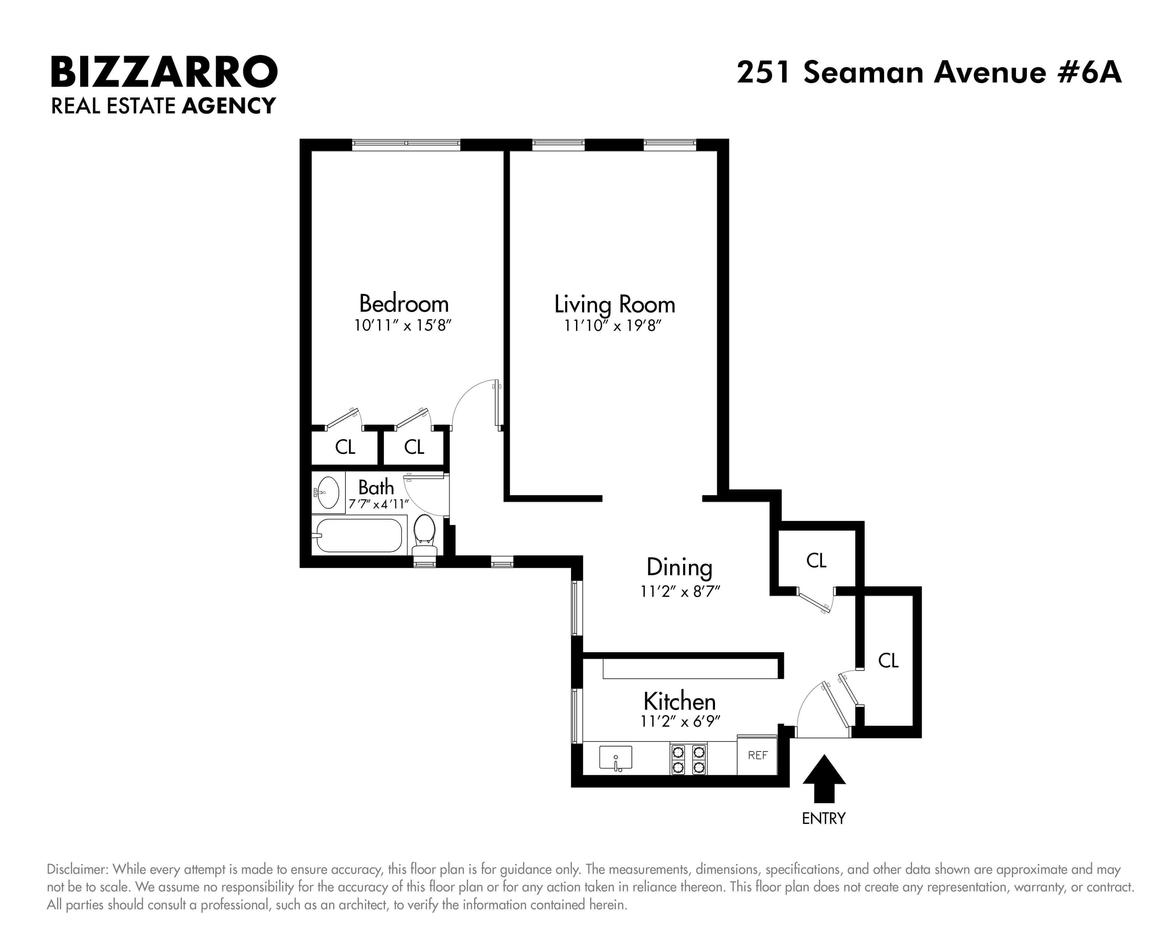 251 Seaman Avenue, New York, NY 10034, 1 Bedroom Bedrooms, 3 Rooms Rooms,1 BathroomBathrooms,Residential,For Sale,Seaman,PRCH-35102132