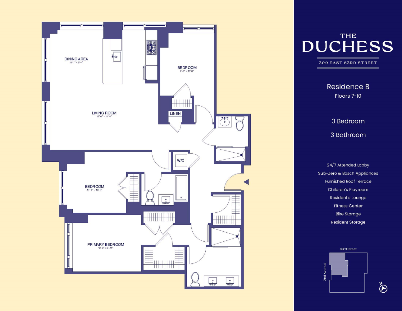 Floorplan for 300 East 83rd Street, 8B