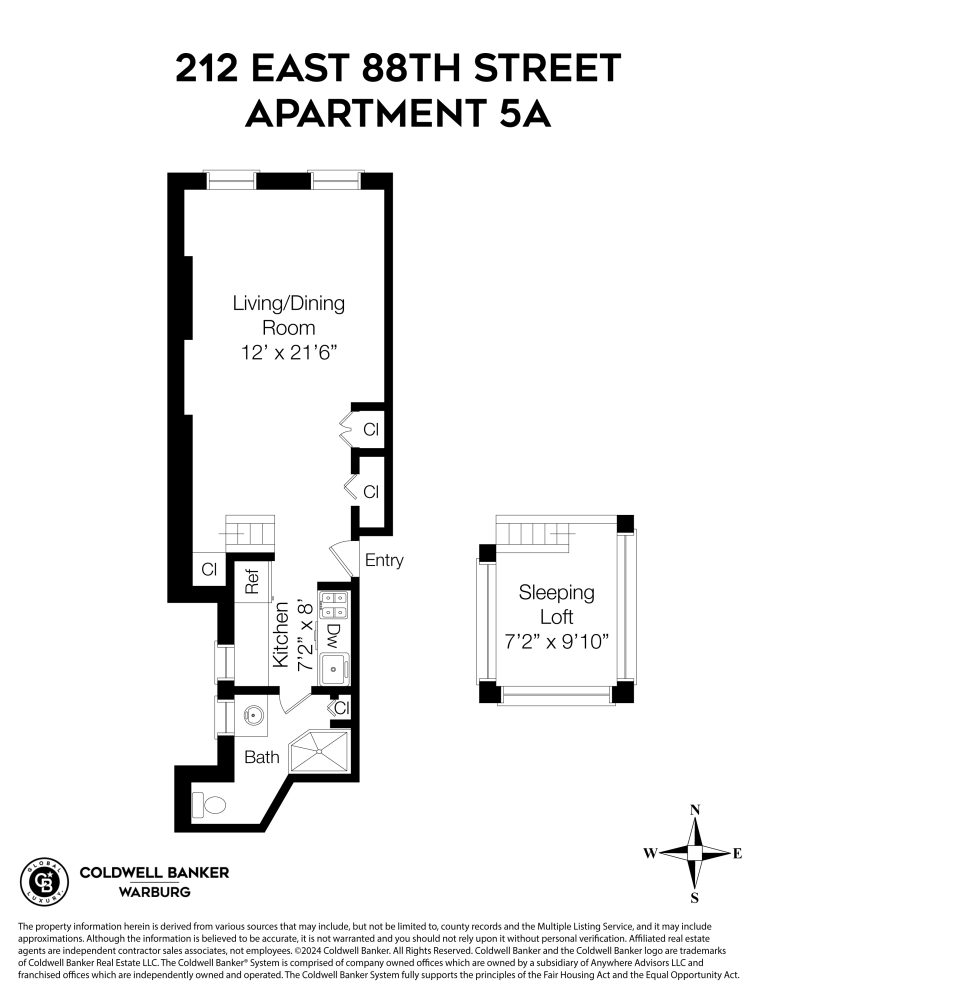 212 E 88TH Street, New York, NY 10128, 3 Rooms Rooms,1 BathroomBathrooms,Residential,For Sale,88TH,RPLU-8923116262