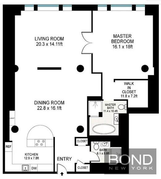 Floorplan for 252 7th Avenue, 3W