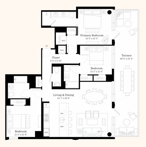 Floorplan for 368 3rd Avenue, 10A