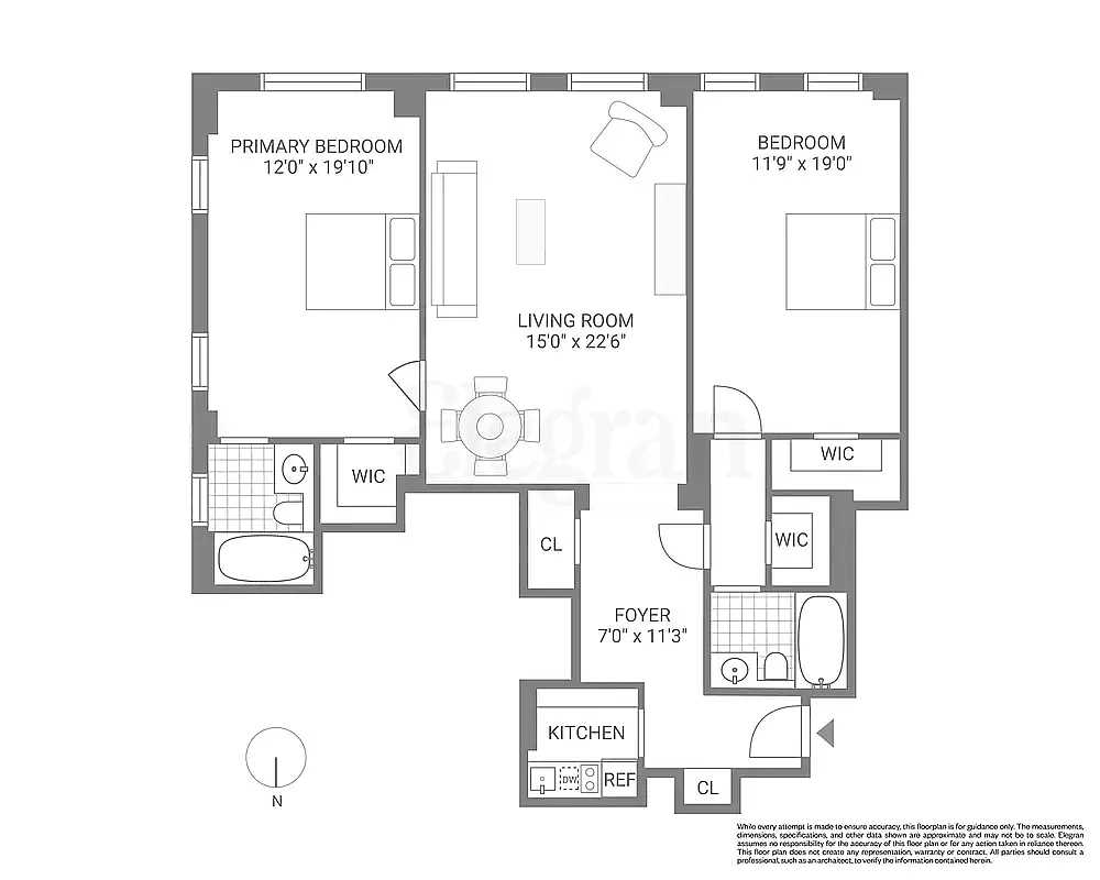 Floorplan for 35 East 76th Street, 815