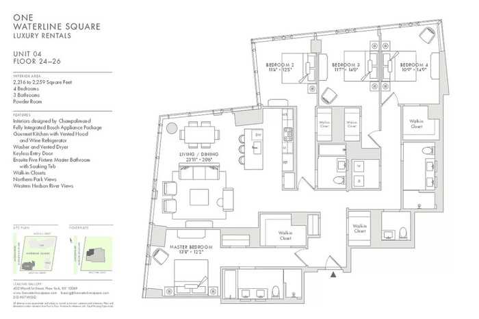 Floorplan for 675 West 59th Street, 2404