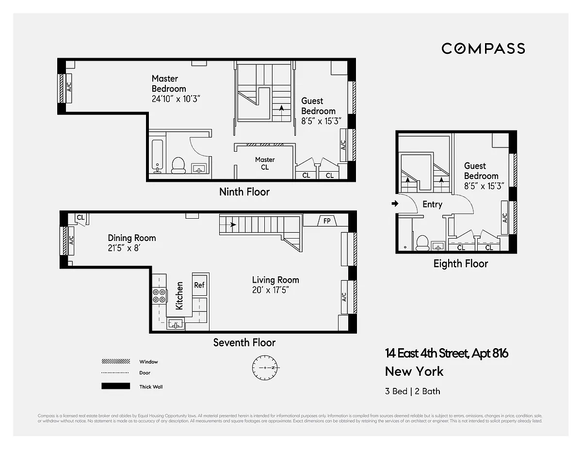 Floorplan for 14 East 4th Street, 816