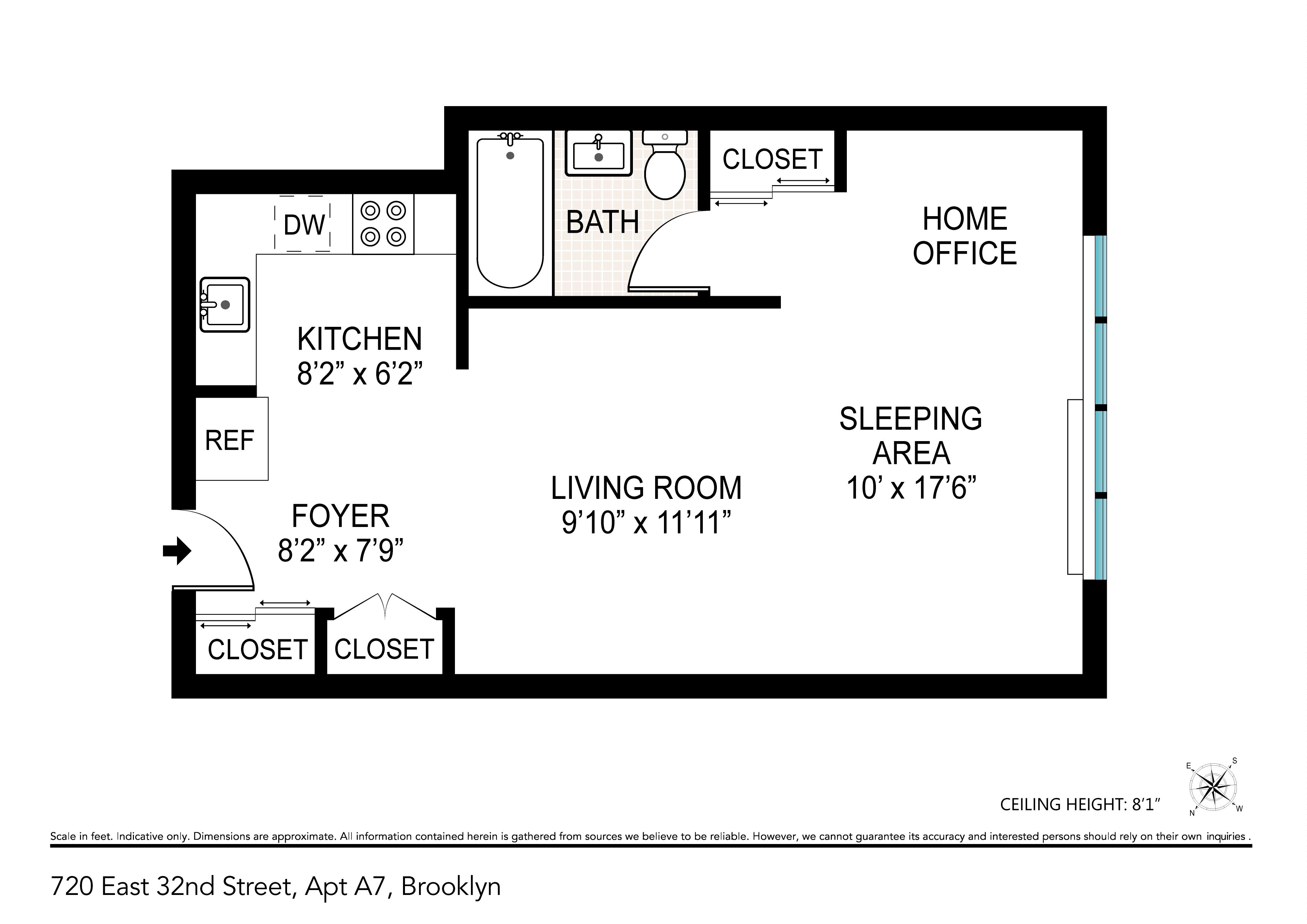 720 E 32nd Street, New York, NY 11210, 3 Rooms Rooms,1 BathroomBathrooms,Residential,For Sale,32nd,OLRS-1776162