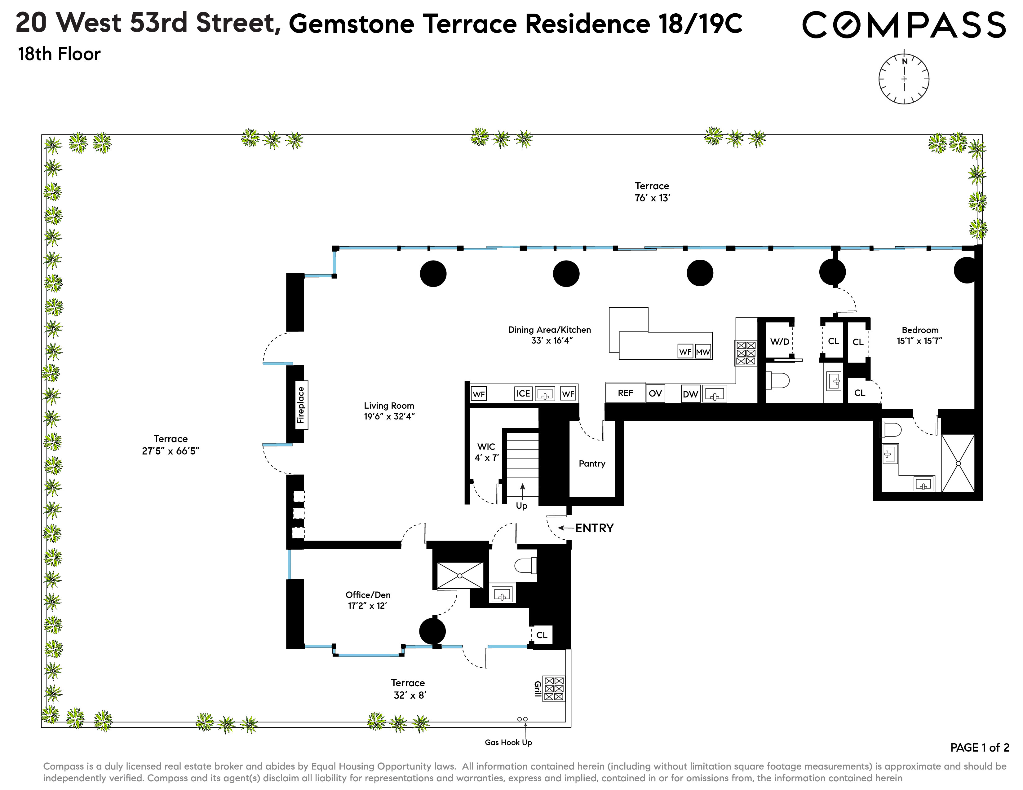 Floorplan for 20 West 53rd Street, 18/19BC