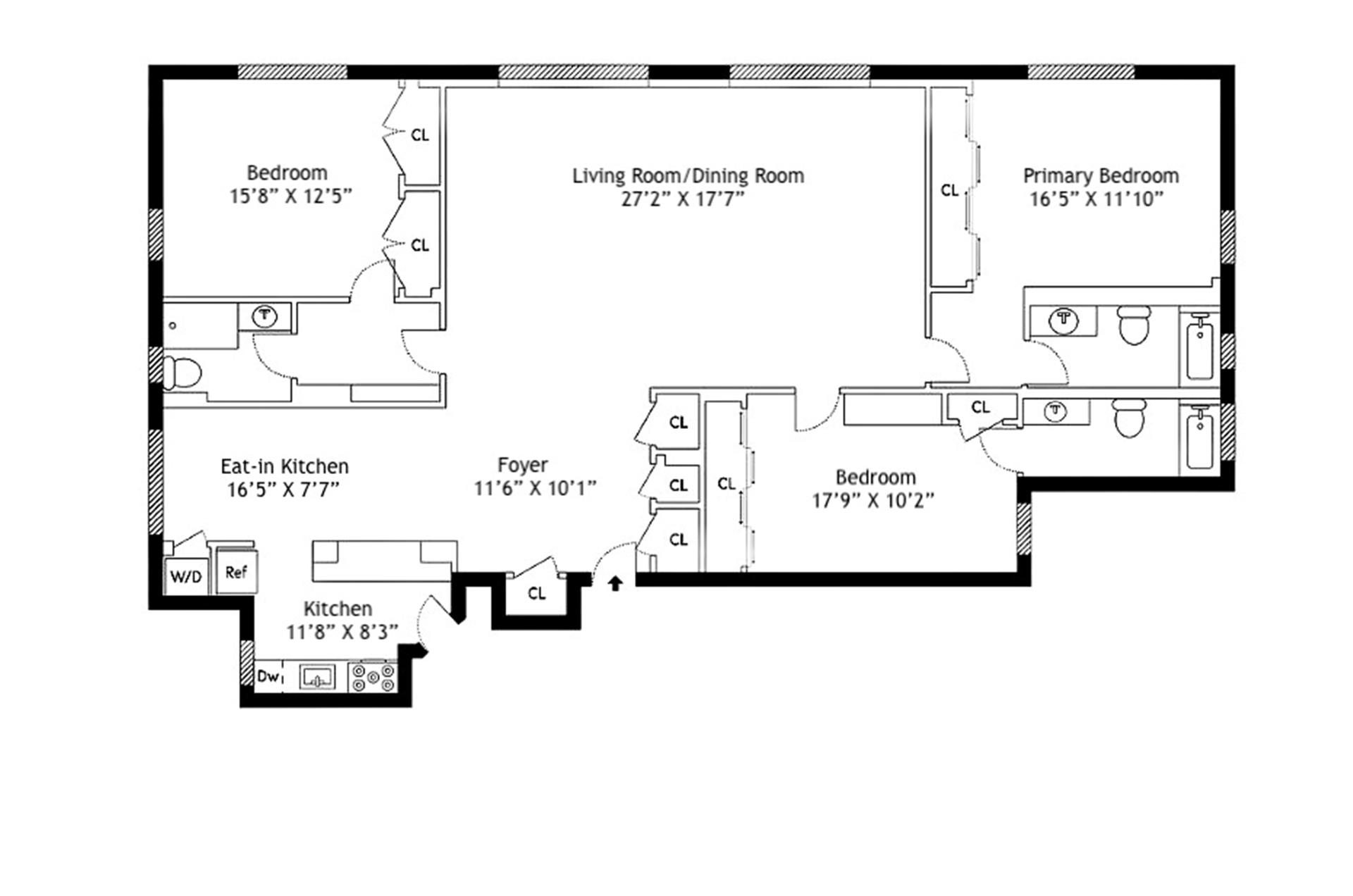 Floorplan for 44 East 67th Street, 8DE