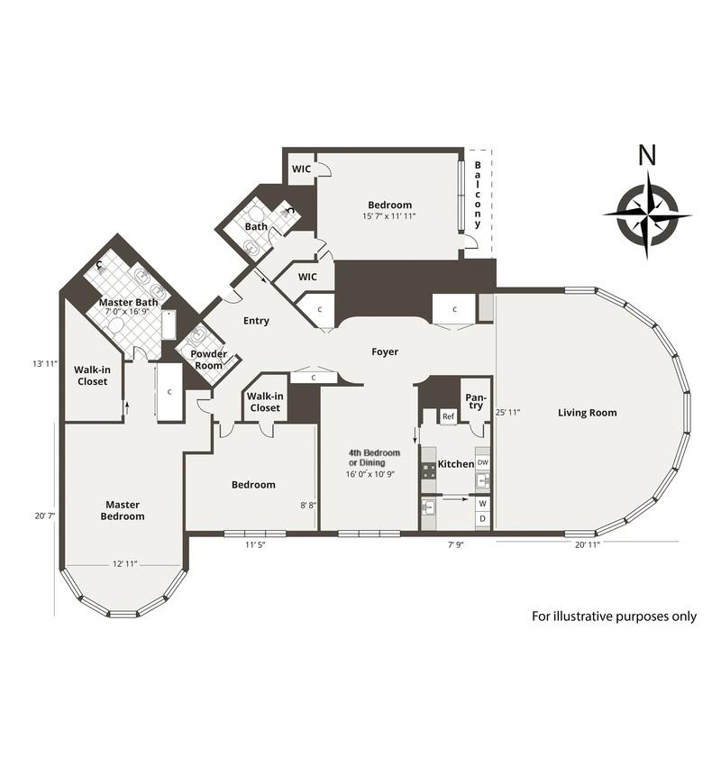 Floorplan for 330 East 38th Street, 27-ON