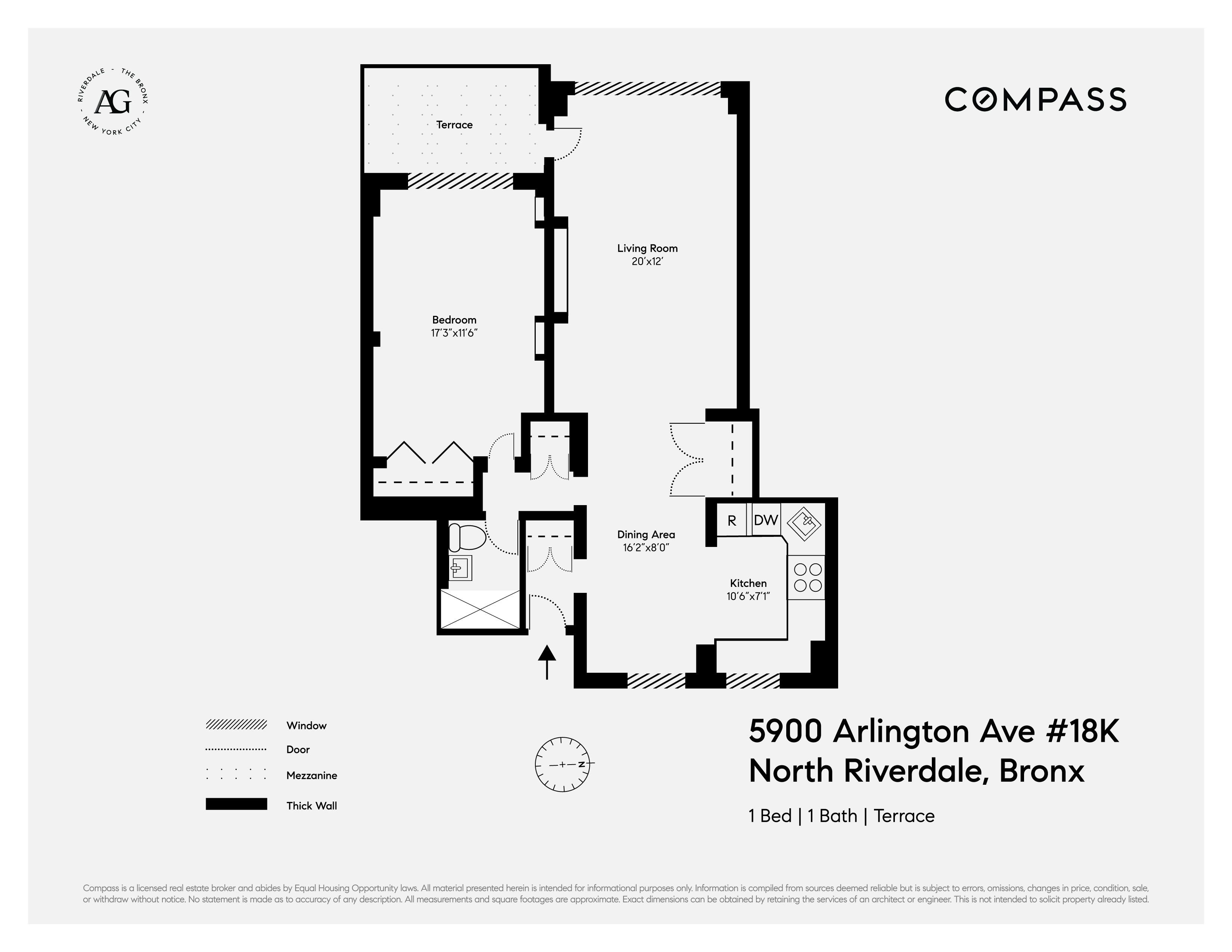 5900 Arlington Avenue, New York, NY 10471, 1 Bedroom Bedrooms, 5 Rooms Rooms,1 BathroomBathrooms,Residential,For Sale,Arlington,COMP-1657256639125288153