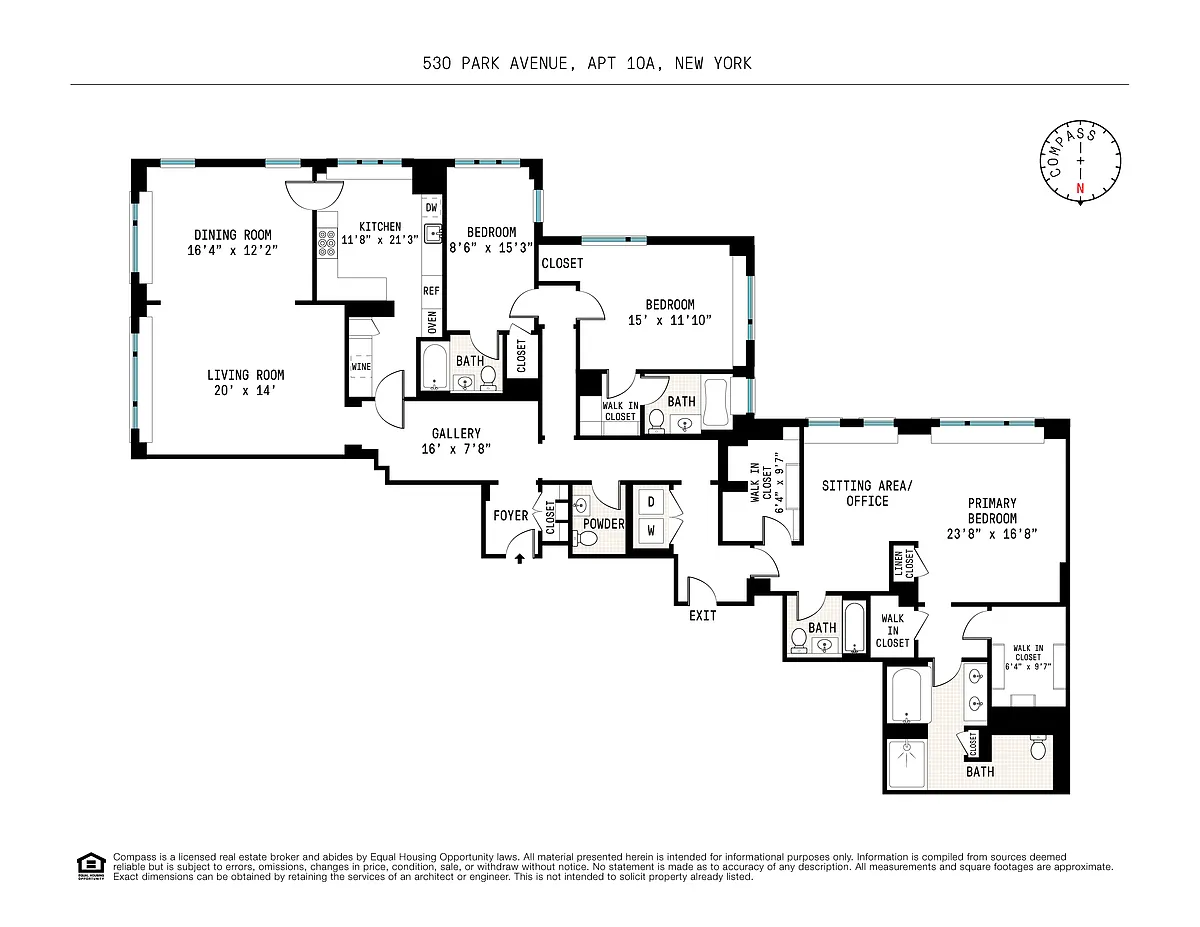 Floorplan for 530 Park Avenue, 10A