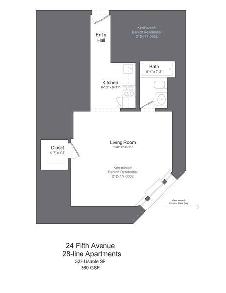 24 5th Avenue, New York, NY 10011, 2 Rooms Rooms,1 BathroomBathrooms,Residential,For Sale,5th,OLRS-2100747