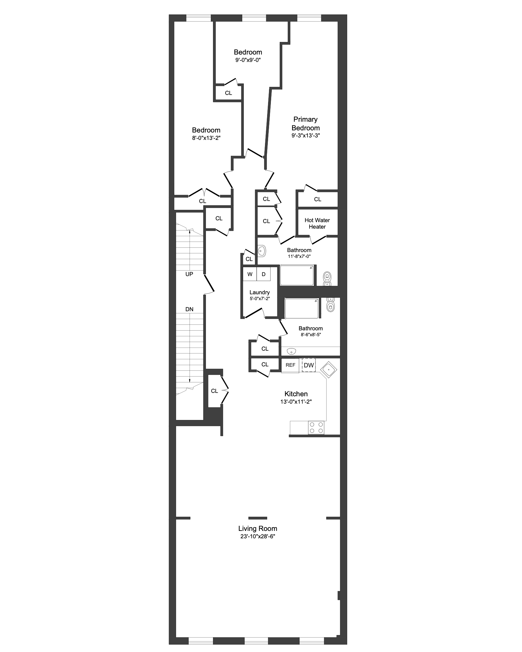 Floorplan for 363 Greenwich Street, 3