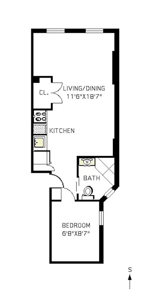 438 W 49TH Street, New York, NY 10019, 1 Bedroom Bedrooms, 3 Rooms Rooms,1 BathroomBathrooms,Residential,For Sale,49TH,RPLU-63223026859