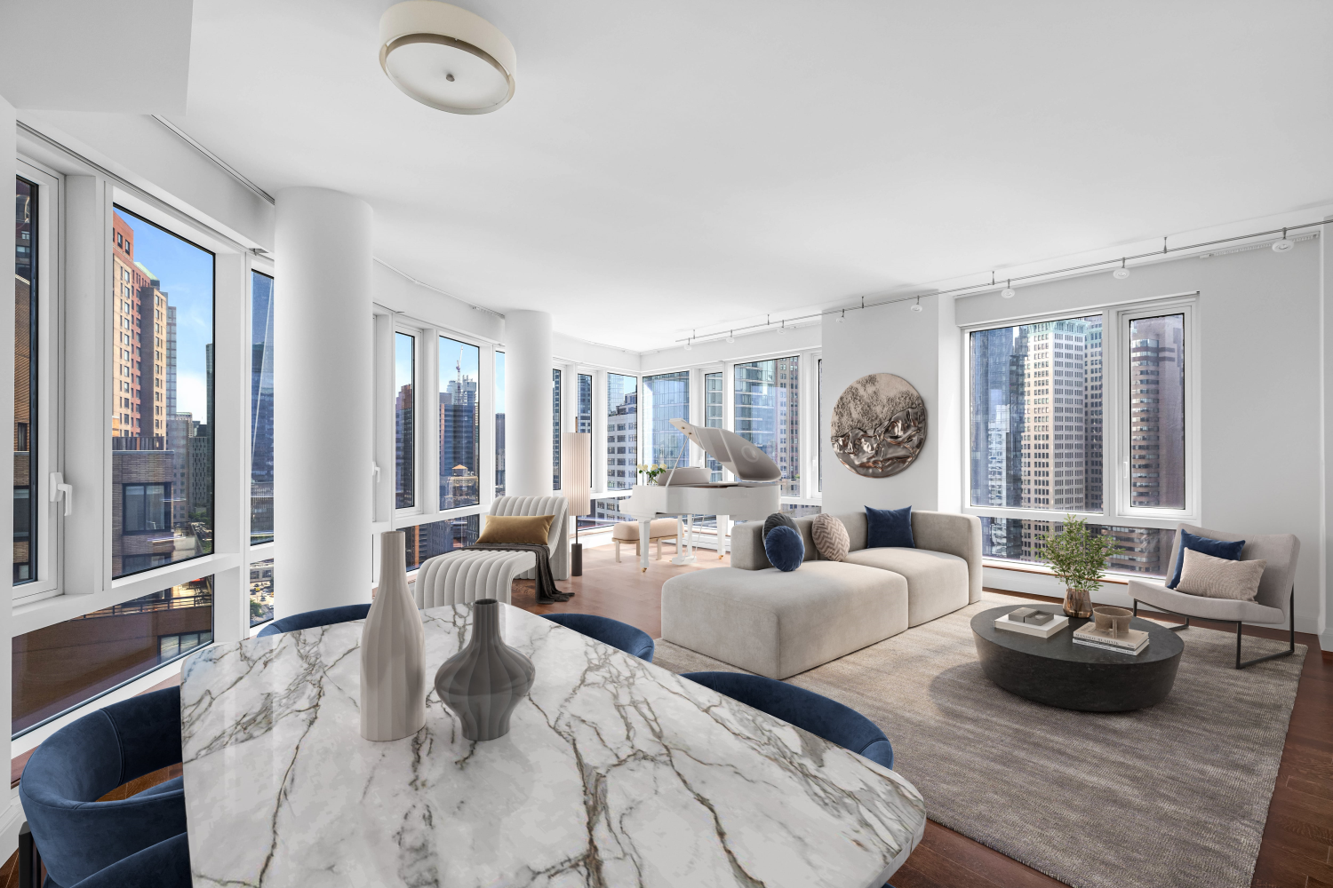 70 Little West Street 27A, Battery Park City, Downtown, NYC - 3 Bedrooms  
2 Bathrooms  
5 Rooms - 