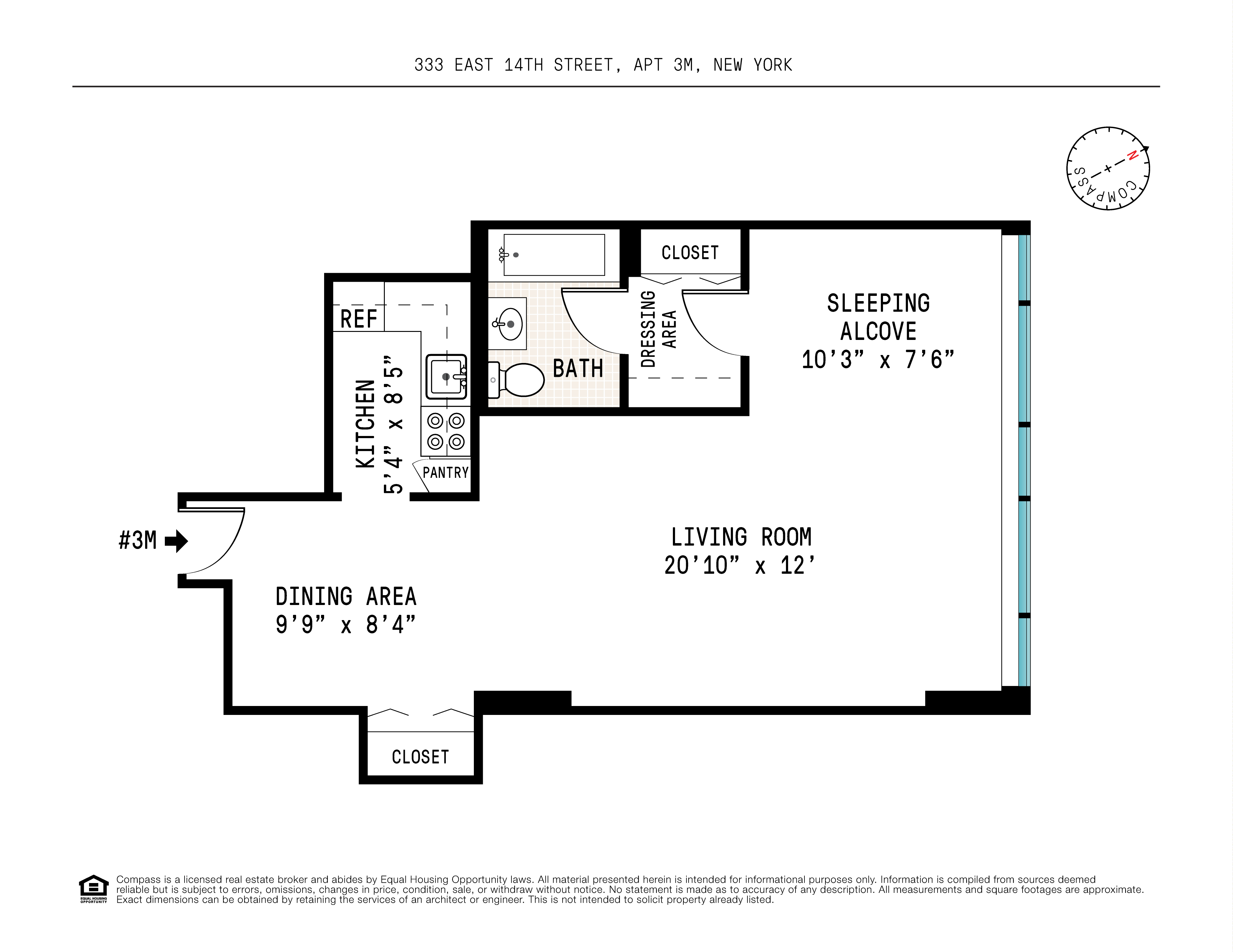 333 E 14th Street, New York, NY 10003, 3 Rooms Rooms,1 BathroomBathrooms,Residential,For Sale,14th,COMP-1661744727176950441