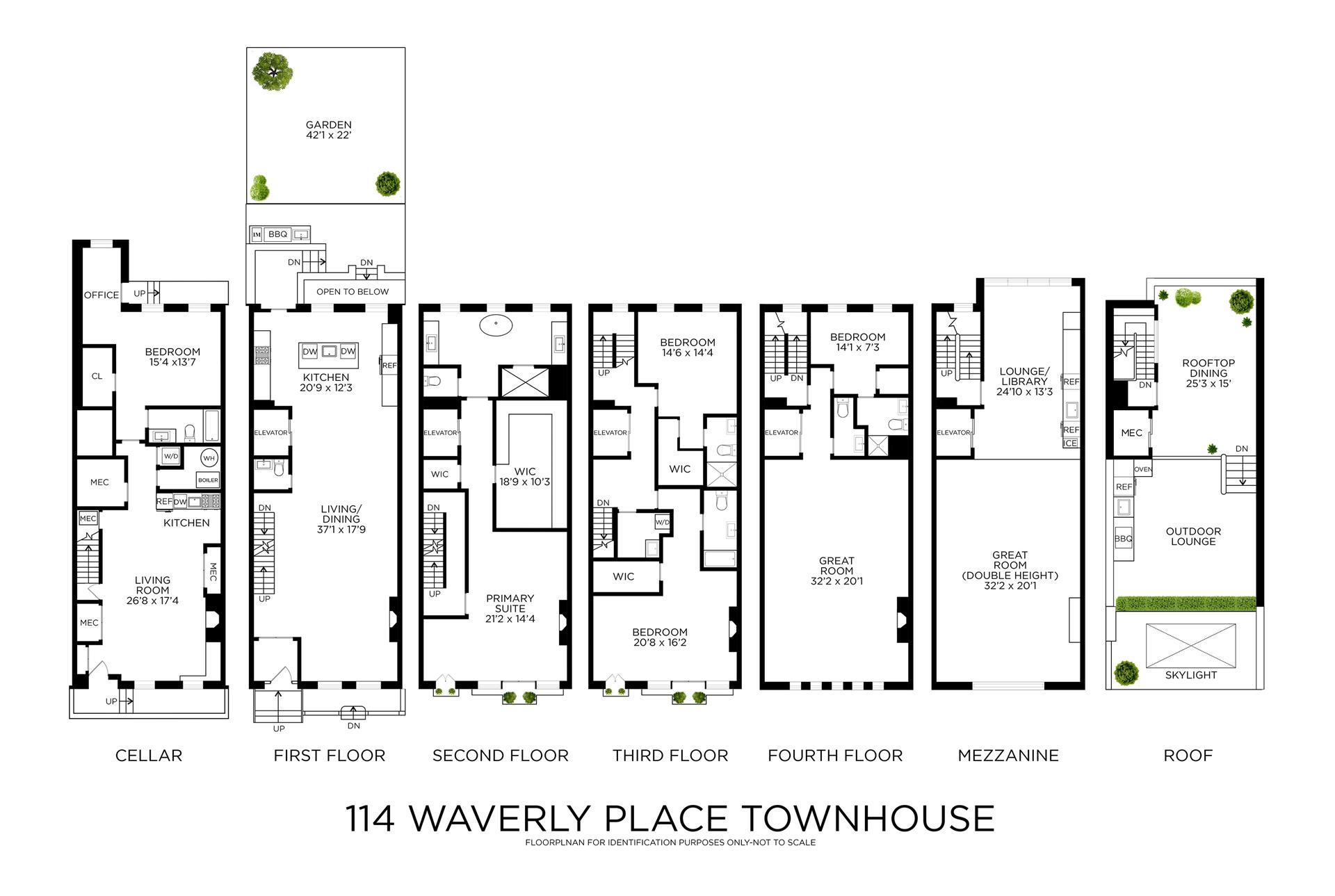 114 WAVERLY Place, New York, NY 10011, 5 Bedrooms Bedrooms, 12 Rooms Rooms,6 BathroomsBathrooms,Residential,For Sale,WAVERLY,RPLU-5123170035