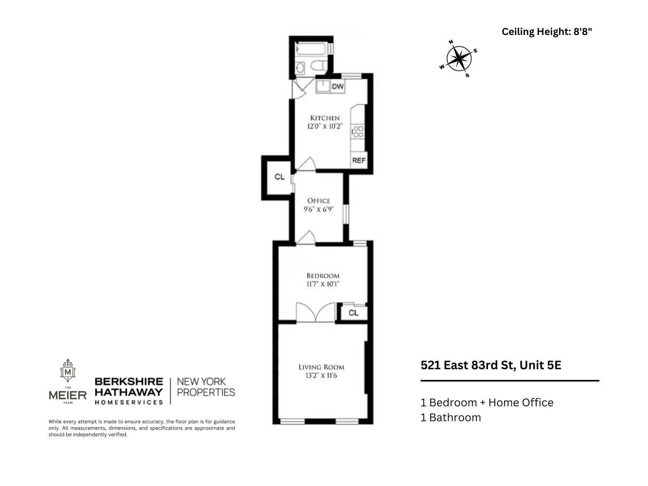 521 E 83RD Street, New York, NY 10028, 1 Bedroom Bedrooms, 4 Rooms Rooms,1 BathroomBathrooms,Residential,For Sale,83RD,RPLU-798323185265