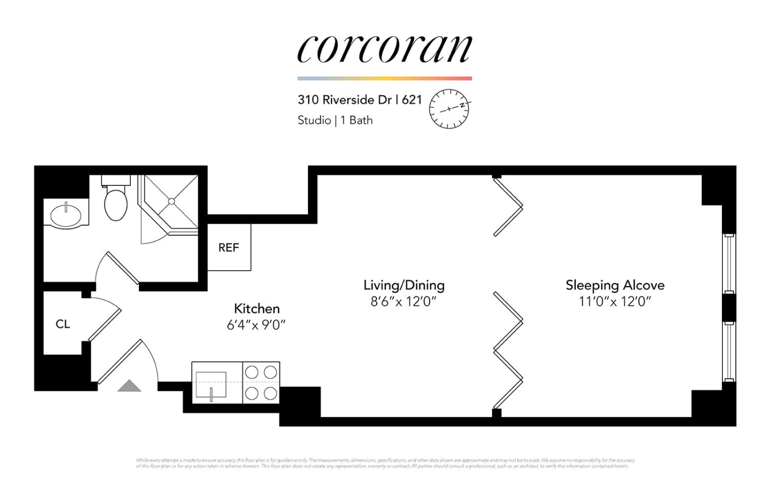 310 RIVERSIDE Drive, New York, NY 10025, 2 Rooms Rooms,1 BathroomBathrooms,Residential,For Sale,RIVERSIDE,RPLU-33423176656