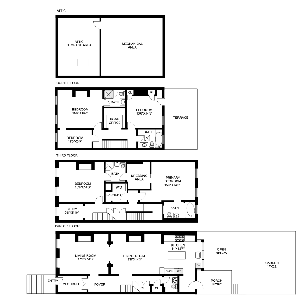 Floorplan for 57 Middagh Street, 2