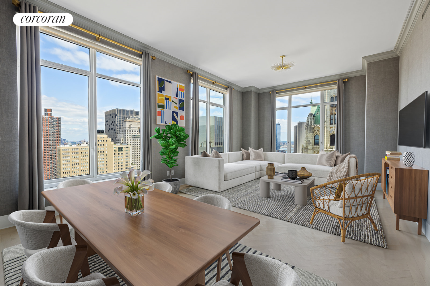 30 Park Place 42B, Tribeca, Downtown, NYC - 2 Bedrooms  
2.5 Bathrooms  
4 Rooms - 