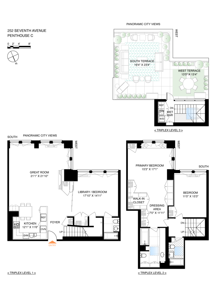 Floorplan for 252 7th Avenue, PHC