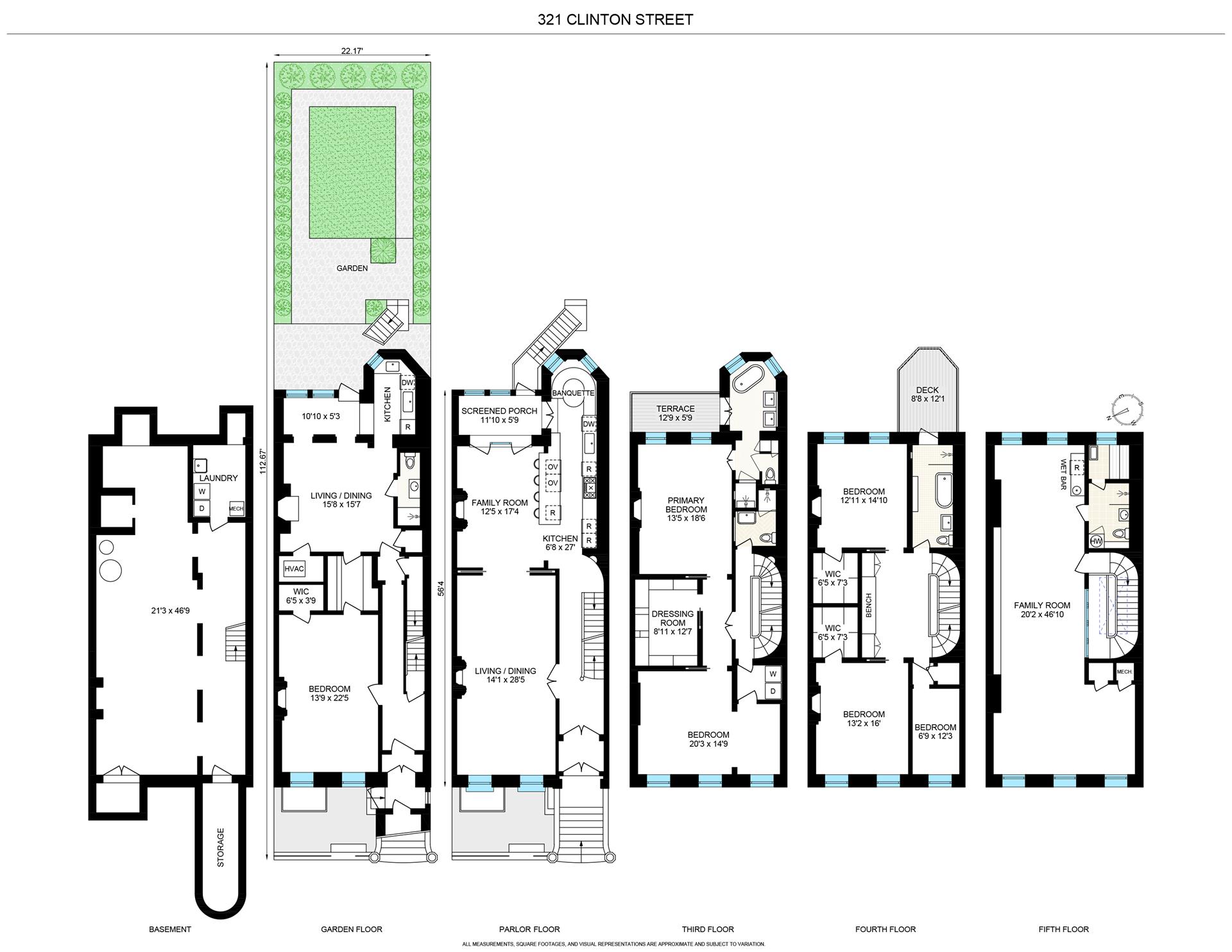 Floorplan for 321 Clinton Street