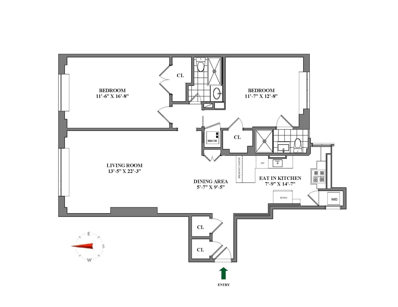 Floorplan for 44 East 67th Street, 9A