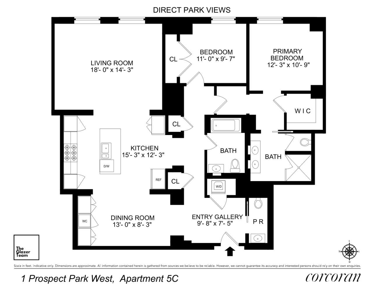 Floorplan for 1 Prospect Park, 5C