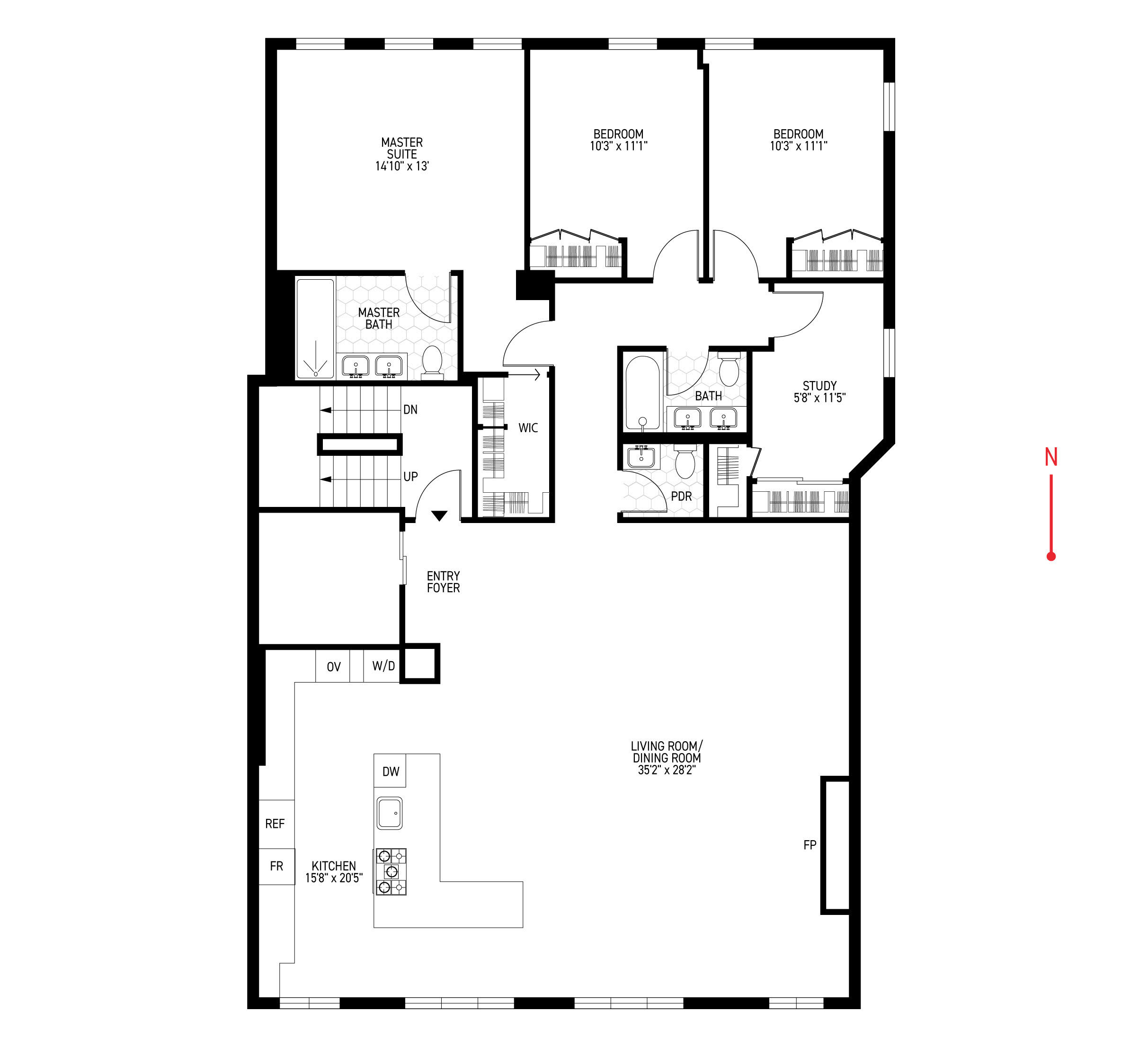 Floorplan for 525 Broome Street, 4