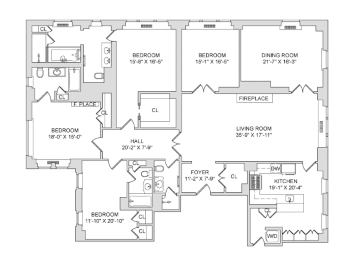 Floorplan for 151 East 80th Street, 10A