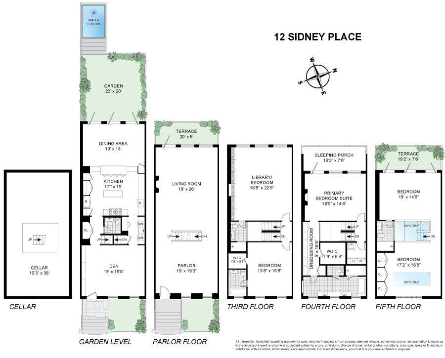 Floorplan for 12 Sidney Place